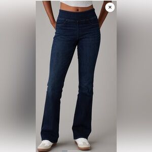 American Eagle Luxe Pull On High Waisted Kick Bootcut Jean Size Medium